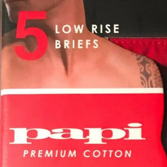 5 PR LOW RISE BRIEFS PAPI PREMIUM COTTON SMALL - Picture 2 of 6
